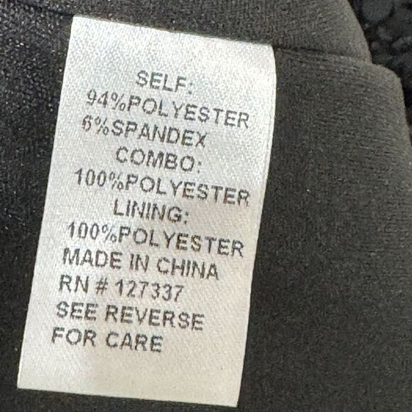 Mignon Maxi Gown Dress Women's 6 Black One Puff Shoulder Sequined Sheath Stretch - Picture 14 of 14